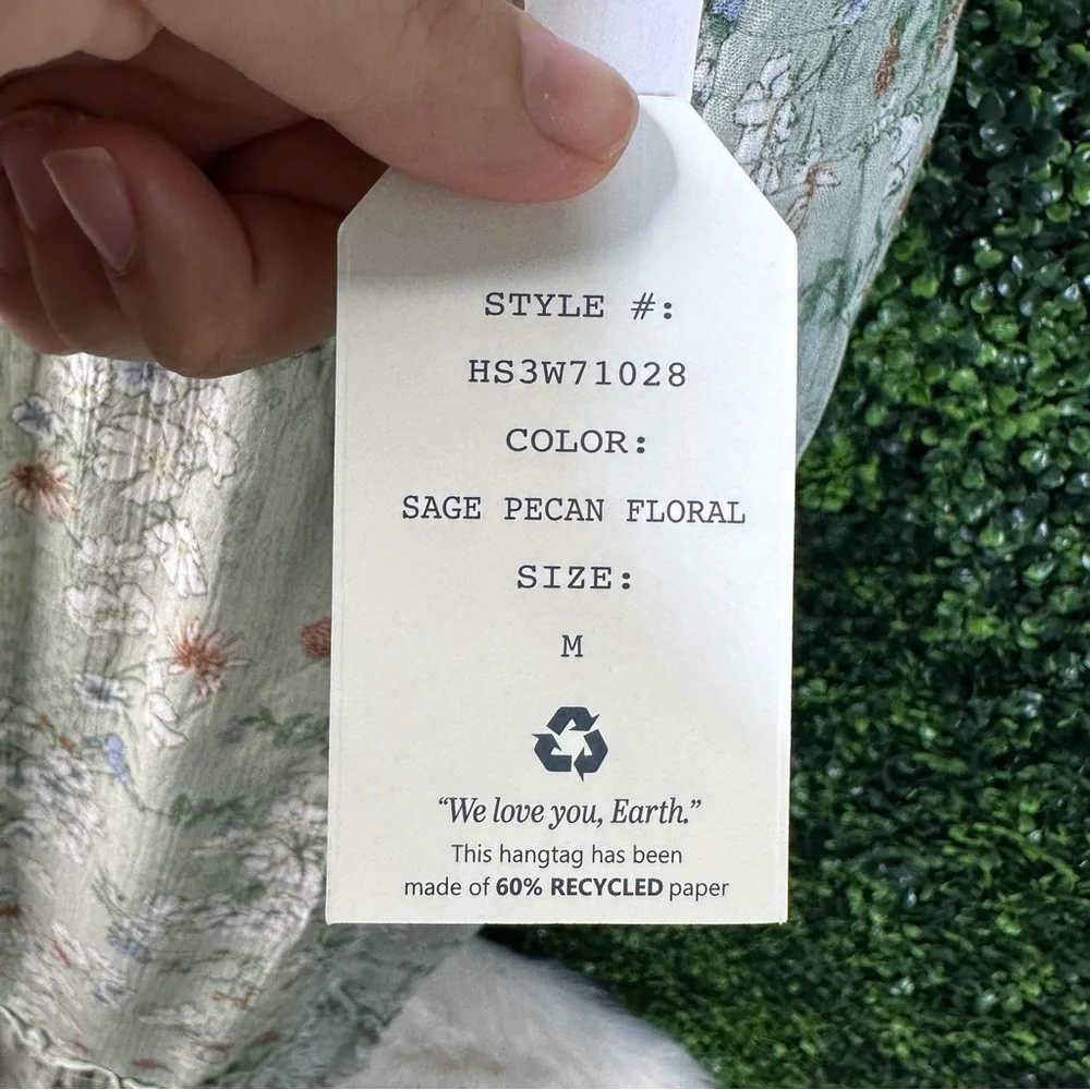 Sage Green Tiered Midi Skirt‎ nwt